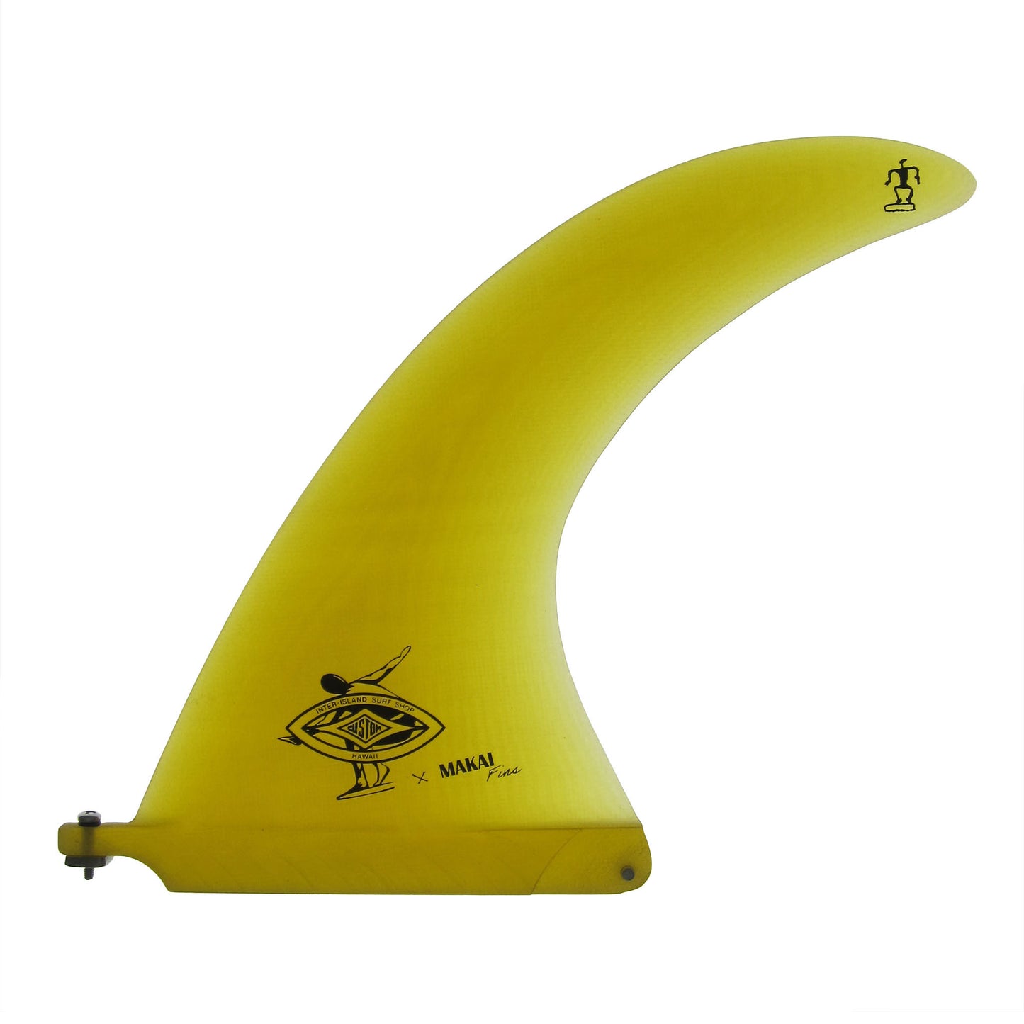 Spark2 9" Single Fin - Yellow - Makai Fins
