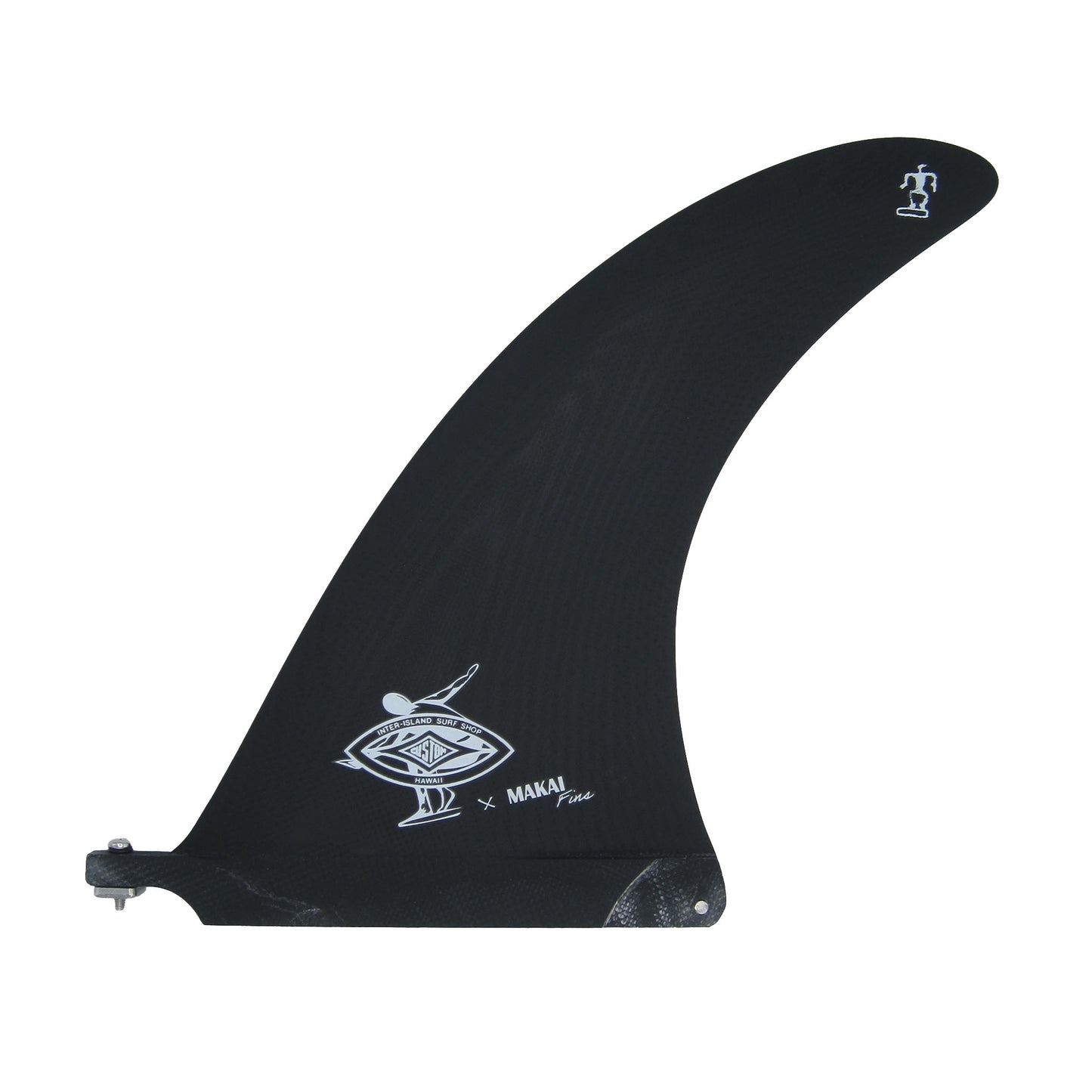 The Lango 9" Single Fin - Carbon Black - Makai Fins