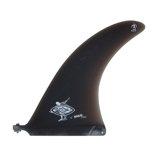 The Lango 9" Single Fin - Smoke Grey - Makai Fins