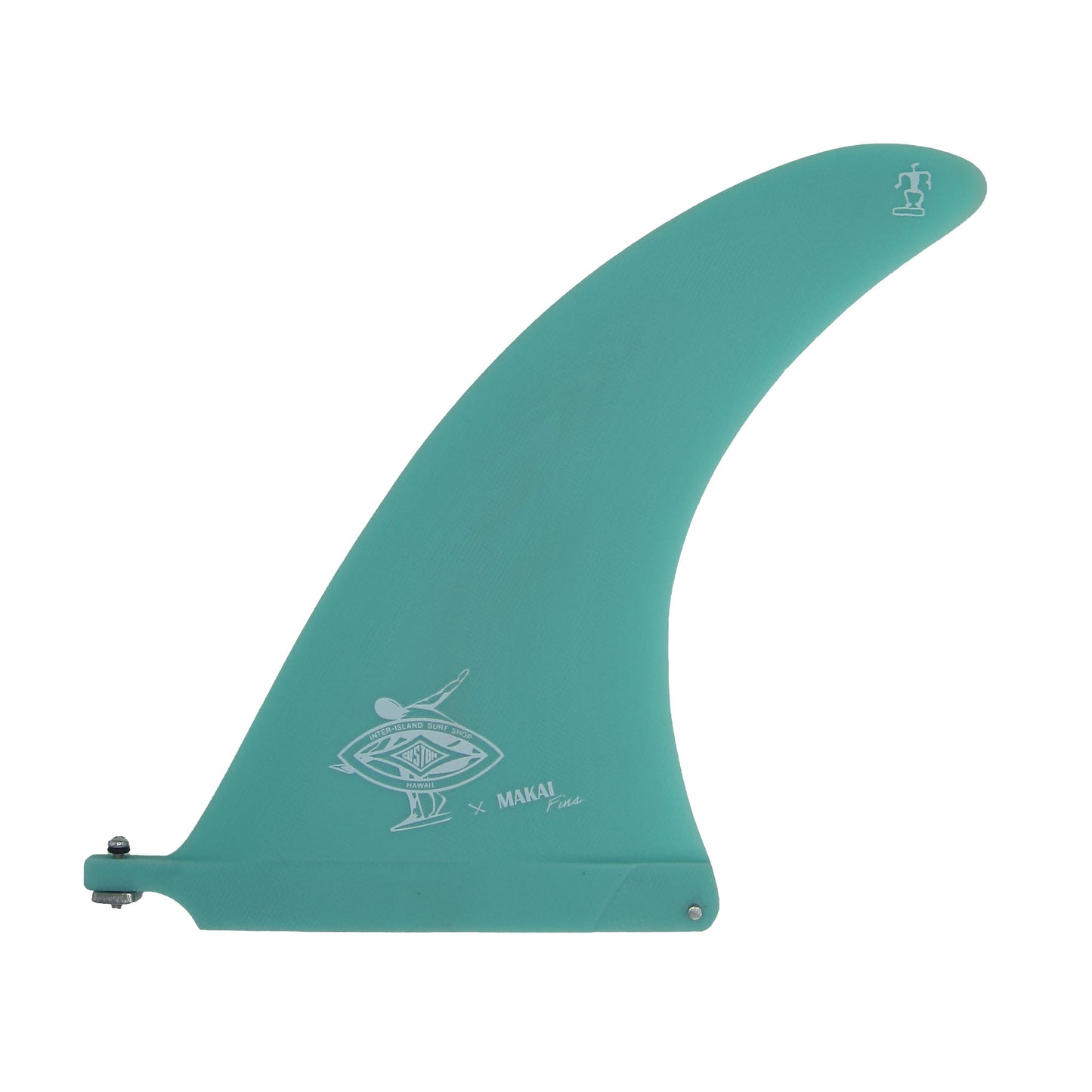 The Lango 9" Single Fin - Turquoise - Makai Fins