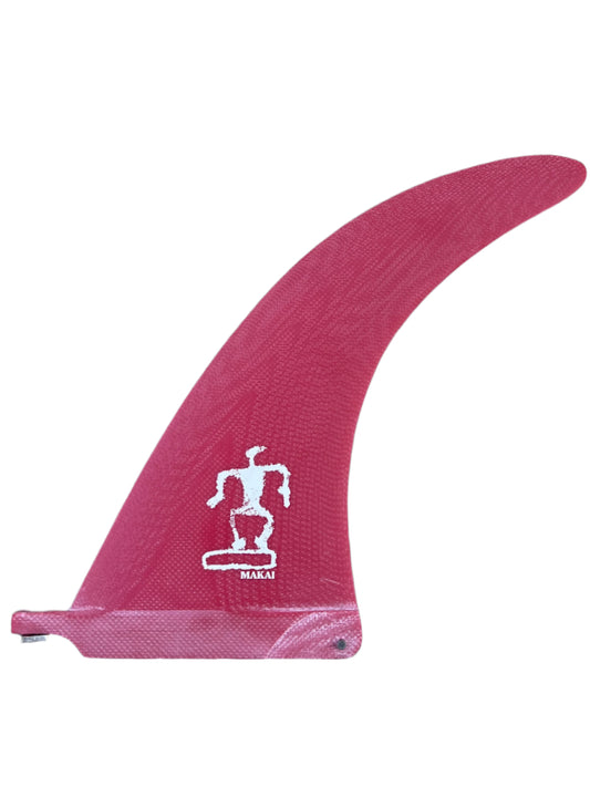 Single Fin Hull Flex 9" - Cherry Red