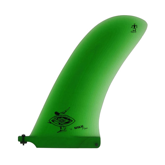 Come Back 9.5" Single Fin - Emerald Green - Makai Fins
