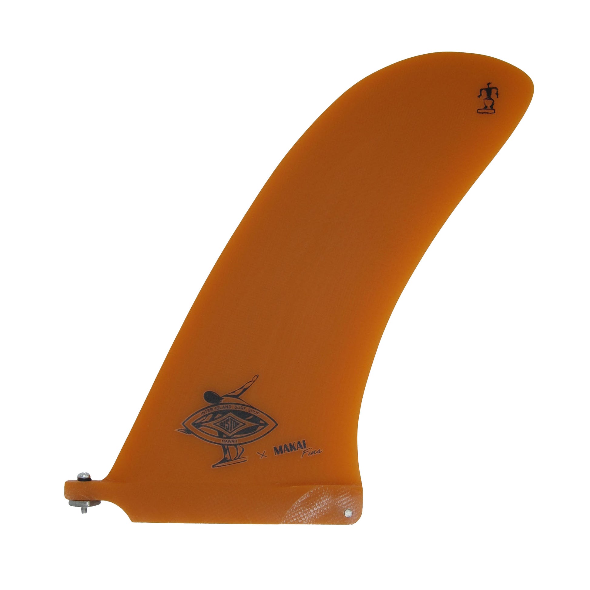 Single Fin Come Back 9.5 Orange Makai Fins