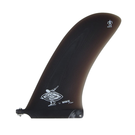 Come Back 9.5" Single Fin - Smoke Grey - Makai Fins
