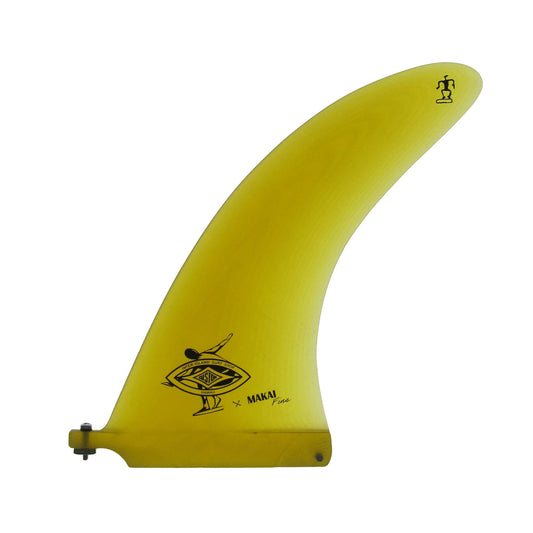 Single Fin Nine - Oh 9" - Yellow - Makai Fins x Inter Island